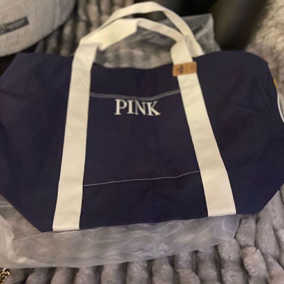 Victorias secret VS Pink navy blue duffle bag nip/nwt - Picture 1 of 4